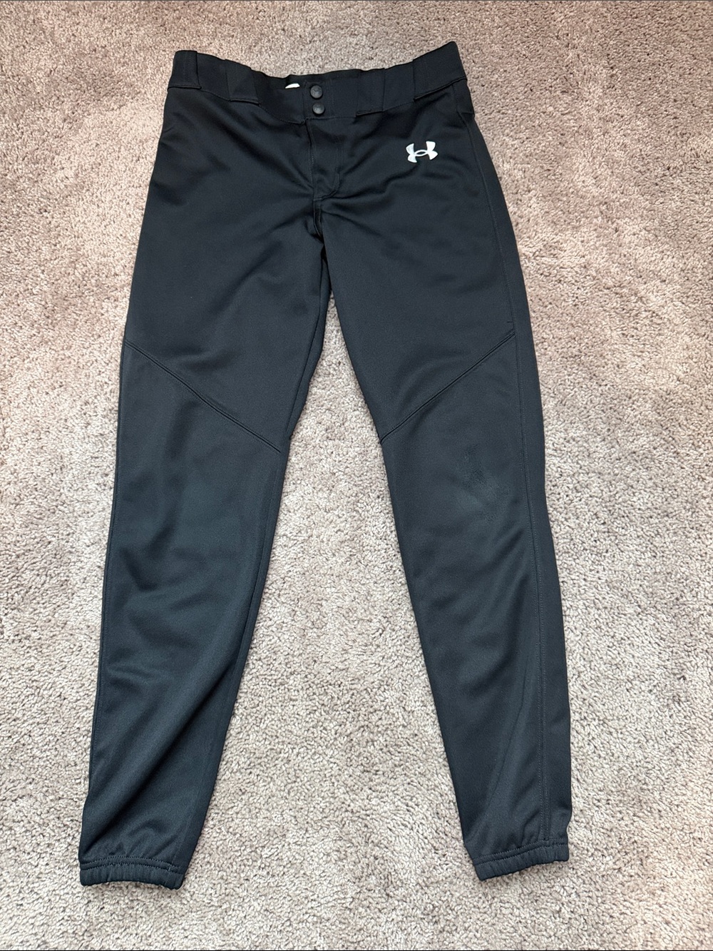 Boys Under Armour Black Baseball Pants